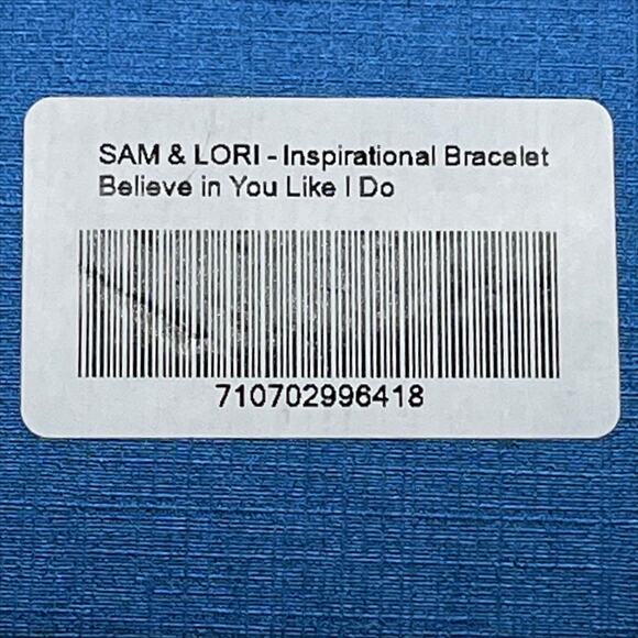 Sam & Lori Inspirational Bracelet "Believe in you like I do" - Picture 9 of 9